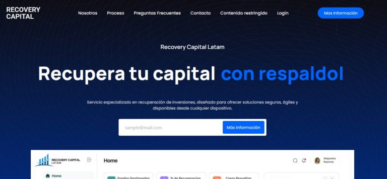 Sitio Web de CAPITAL RECOVERY LATAM