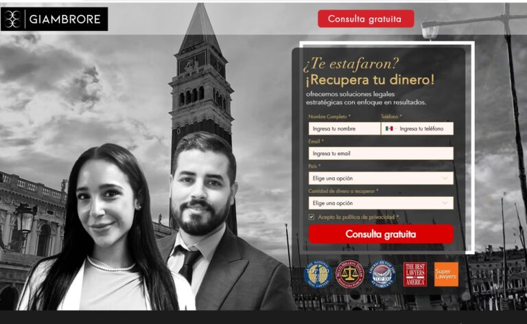 Sitio Web de Giambrore Latam