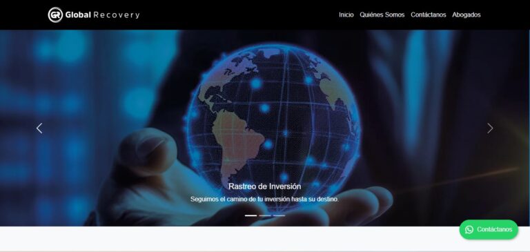 Sitio Web de Global Recovery