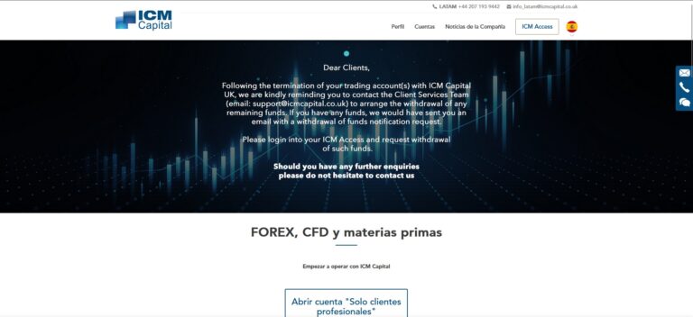 Sitio Web de ICM CAPITAL