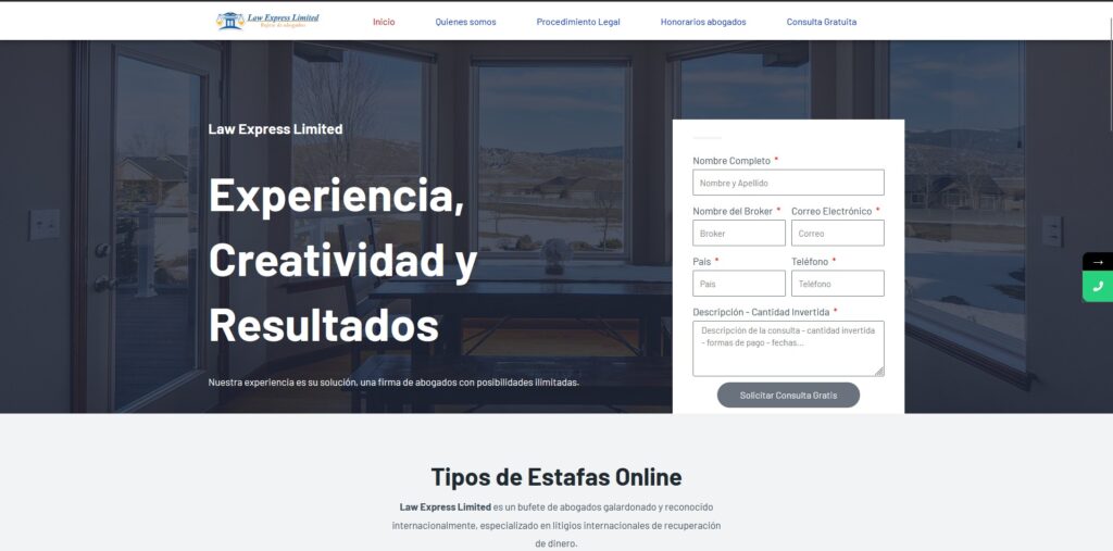 Sitio Web de Law Express Limited