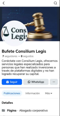 Facebook de Consilium Legis