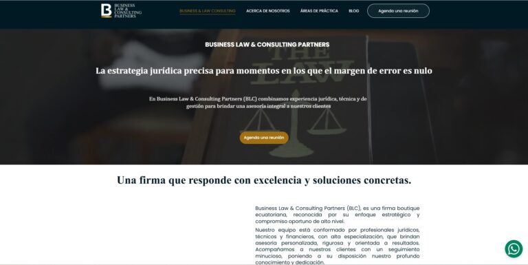 Sitio Web de BUSINESS LAW & CONSULTING PARTNERS
